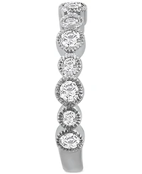 Diamond Milgrain Bezel Band (1/2 ct. t.w.) in 14k White Gold