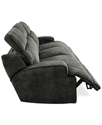 Sebaston -Pc. Fabric Sofa with Power Motion Recliners
