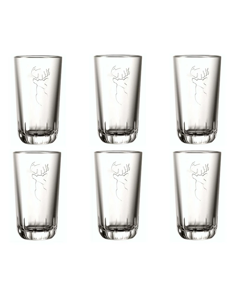 La Rochere Majestic Stag 12 Ounce Double Old-Fashioned Glass, Set of 6
