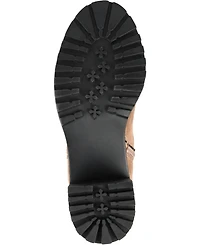 Journee Collection Women's Jenicca Wide Calf Lace Up Boots