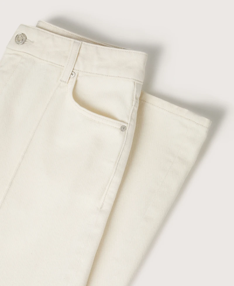 Mango Women's Culottes High Waist Jeans