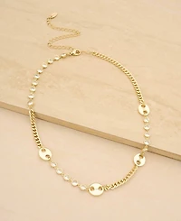 Ettika Mixed Gold-Plated Chain Necklace With Cubic Zirconia