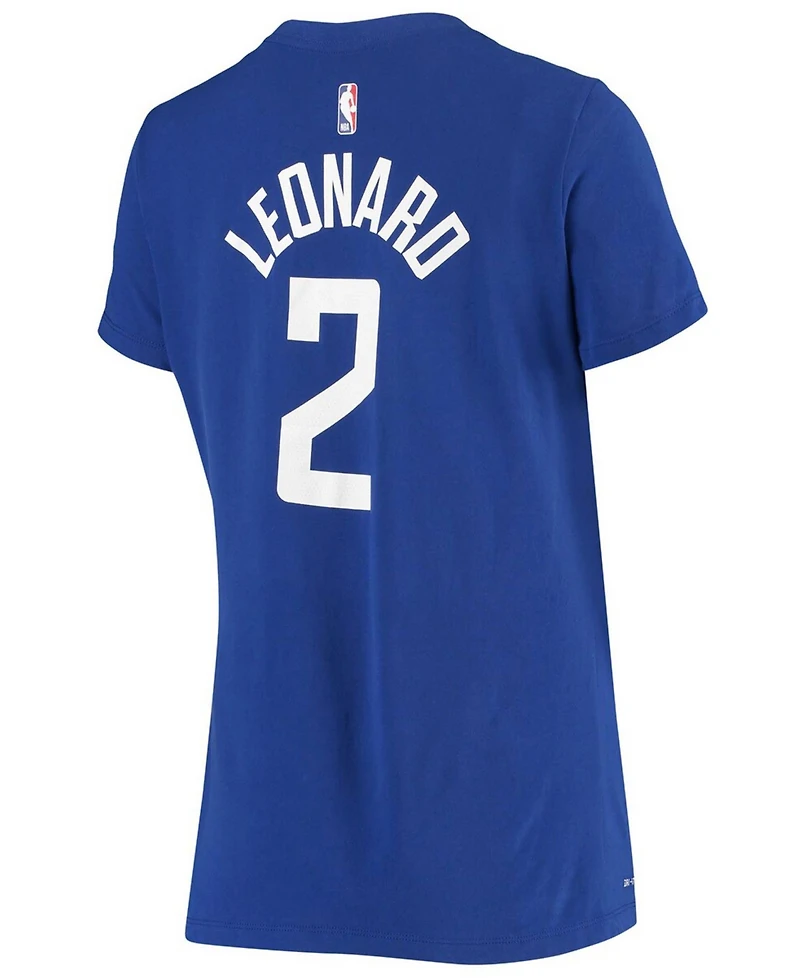 Women's Kawhi Leonard Royal La Clippers Name & Number Performance T-shirt