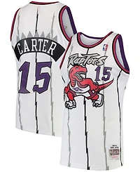 Men's Vince Carter White Toronto Raptors 1997-98 Hardwood Classics Swingman Jersey