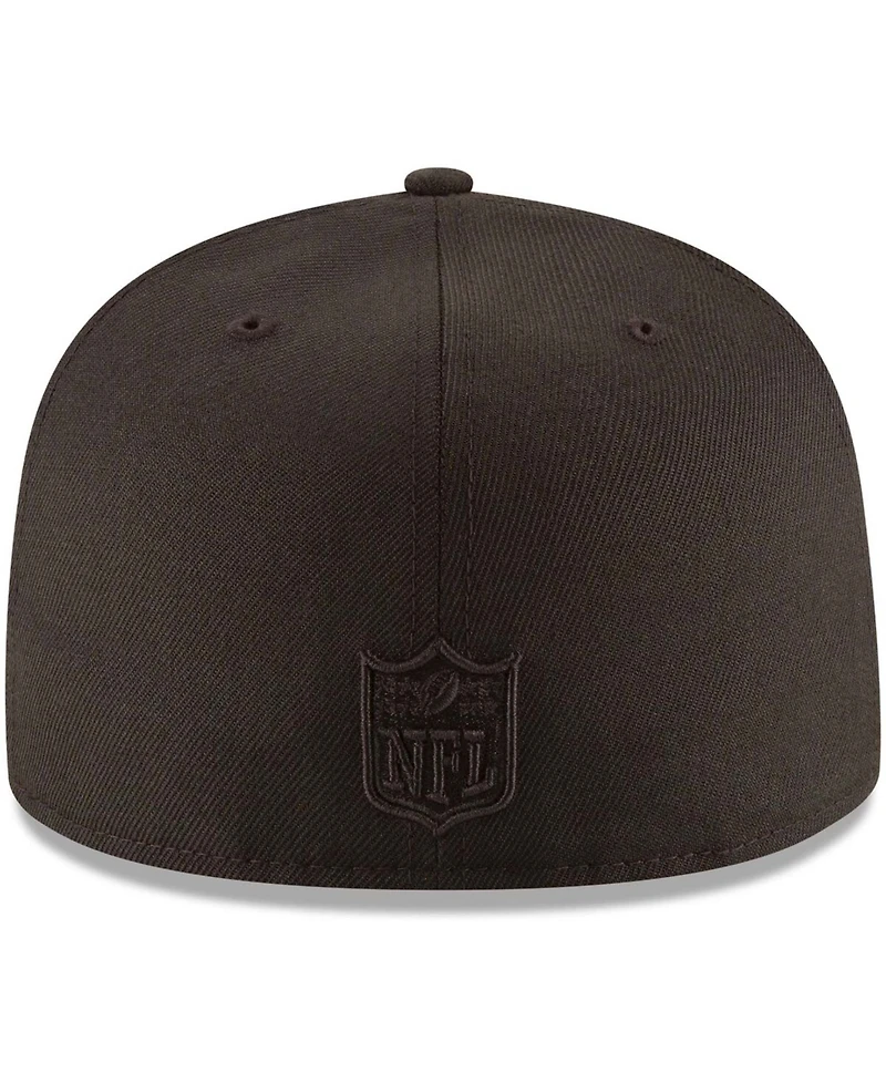 Men's Miami Dolphins Black On Black 59FIFTY Fitted Hat