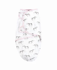 Hudson Baby Baby Girls Hudson Quilted Cotton Swaddle Wrap 3pk Farm Animals, 0-3 Months
