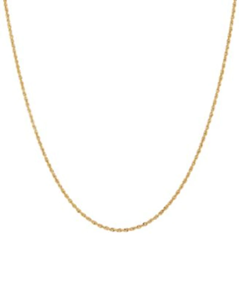 Rope Link Chain Necklaces 14k Gold