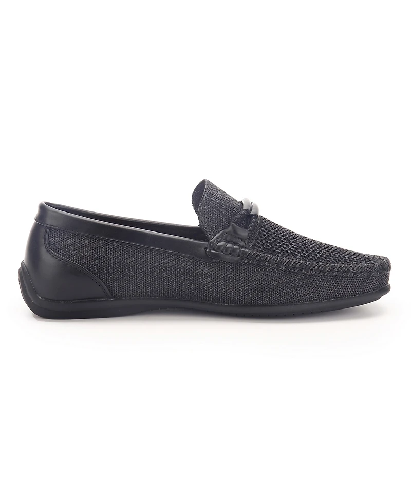 Aston Marc Men's Knit Lace-Strap Driving Loafer