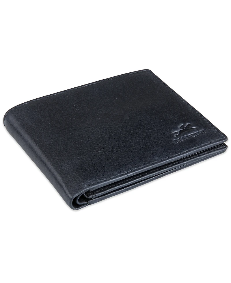 Men's Bellagio Collection Center Wing Bifold Wallet with Coin Pocket