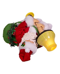 Kurt Adler 10 Inch Leg Lamp Fabriche Santa with Light