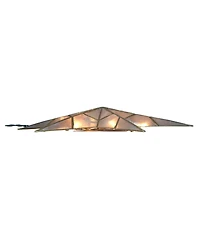 Kurt Adler 10-Light 8-Point Gold Capiz Star Treetop