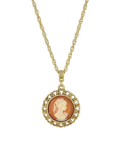 2028 Round Pendant Necklace