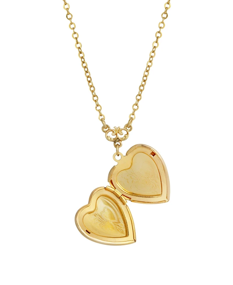 2028 Heart Locket Necklace