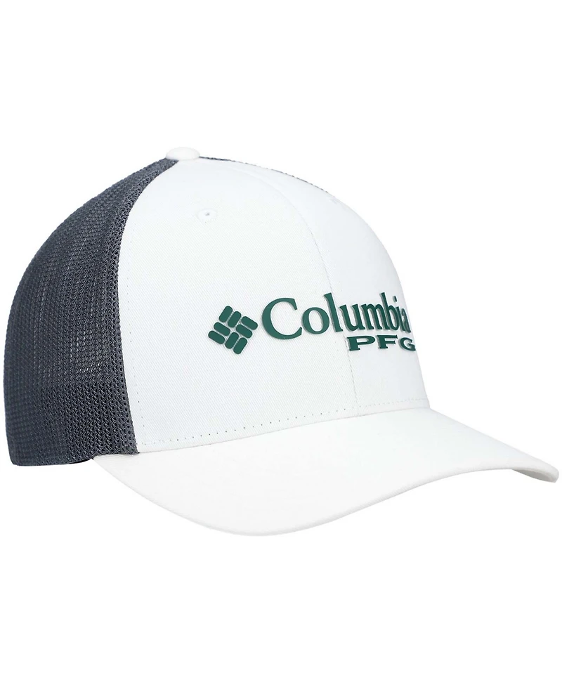 Men's White Michigan State Spartans Pfg Snapback Adjustable Hat