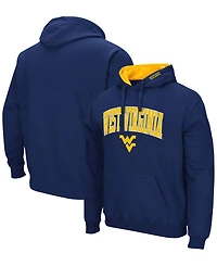 Men's Navy West Virginia Mountaineers Arch Logo 3.0 Pullover Hoodie