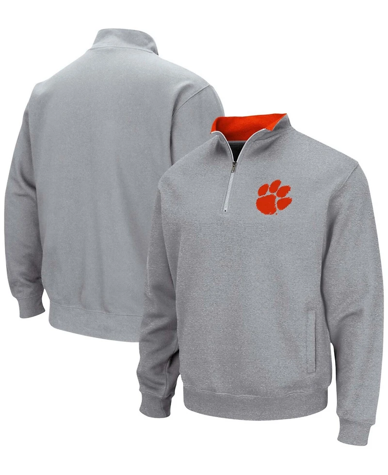 Men's Colosseum Clemson Tigers Tortugas Logo Quarter-Zip Pullover Jacket