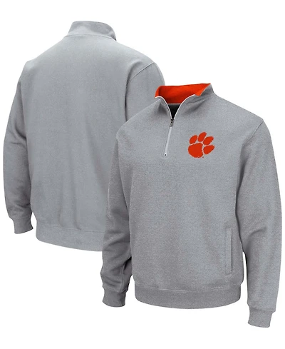 Men's Colosseum Clemson Tigers Tortugas Logo Quarter-Zip Pullover Jacket