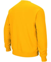 Colosseum Men's Lsu Tigers Arch & Logo Crew Neck Sweatshirt