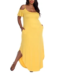 White Mark Plus Lexi Maxi Dress