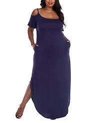 White Mark Plus Lexi Maxi Dress