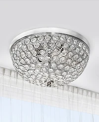Lalia Home Crystal Glam 2 Light Ceiling Flush Mount