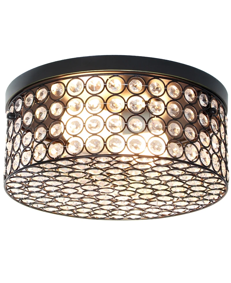 Lalia Home Glam 2 Light Round Flush Mount