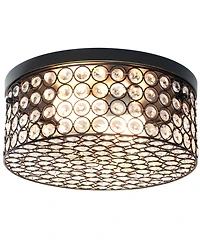 Lalia Home Glam 2 Light Round Flush Mount