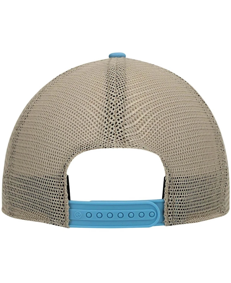 Men's Light Blue North Carolina Tar Heels Trawler Trucker Snapback Hat