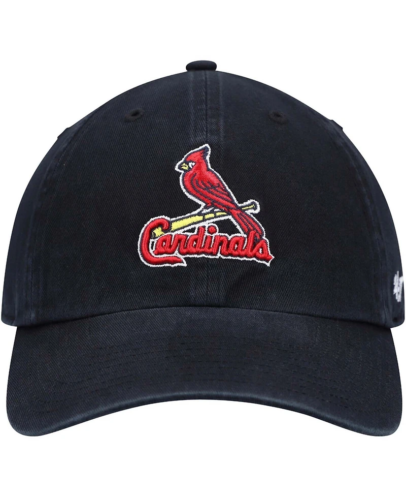 Men's Navy St. Louis Cardinals Clean Up Adjustable Hat