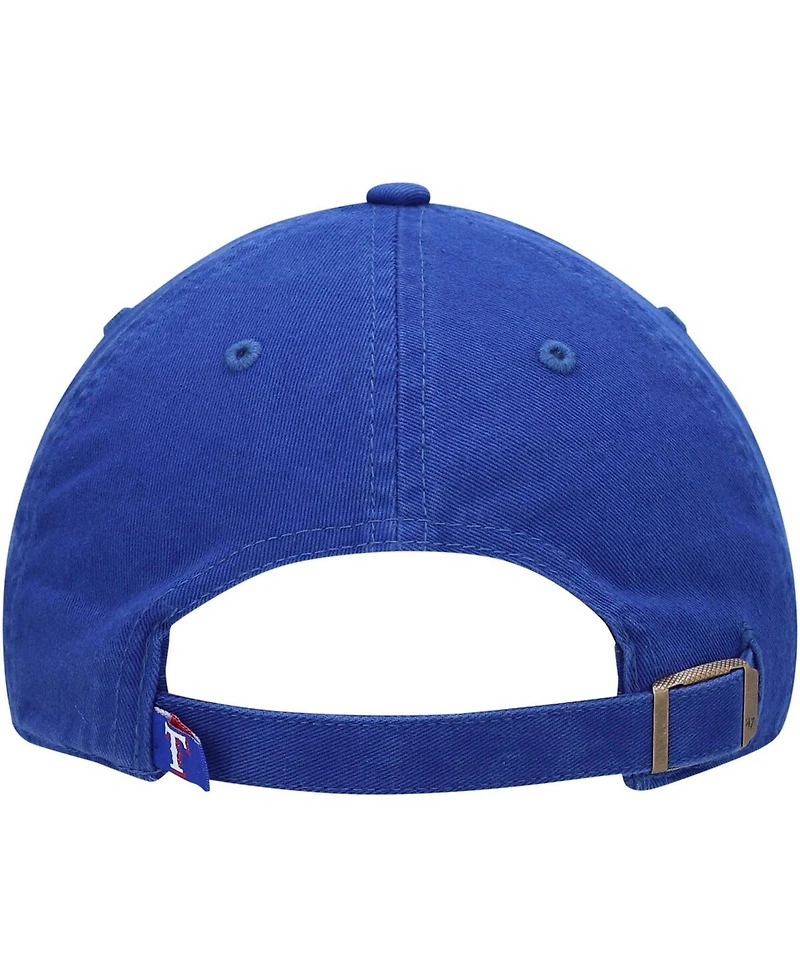 Boys Royal Texas Rangers Team Logo Clean Up Adjustable Hat