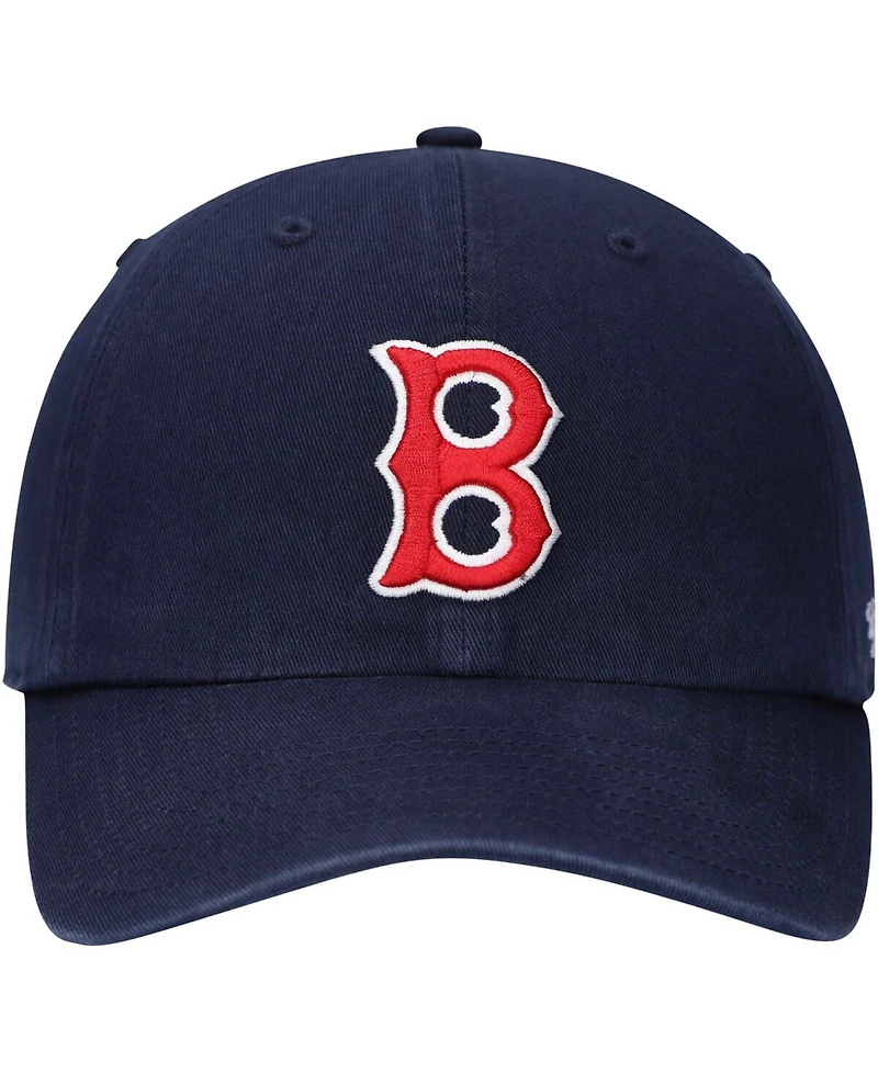 Men's Navy Boston Red Sox 1946 Logo Cooperstown Collection Clean Up Adjustable Hat