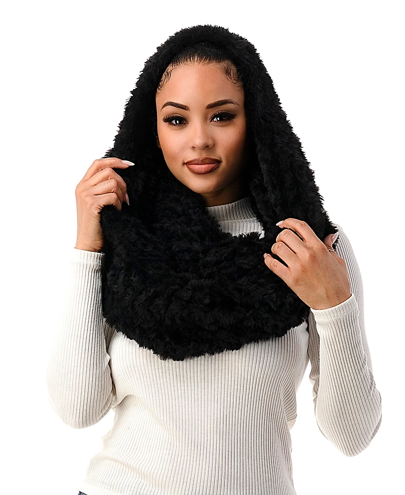 Marcus Adler Women's Ombre Faux Fur Ultra Soft Infinity Scarf