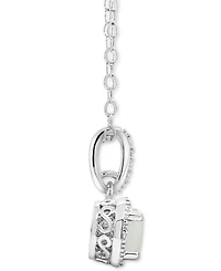 Aquamarine Solitaire 18" Pendant Necklace (3/8 ct. t.w.) in Sterling Silver