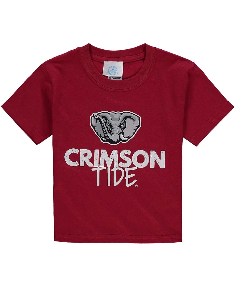 Big Boys Crimson Alabama Crimson Tide Crew Neck T-shirt