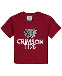 Big Boys Crimson Alabama Crimson Tide Crew Neck T-shirt