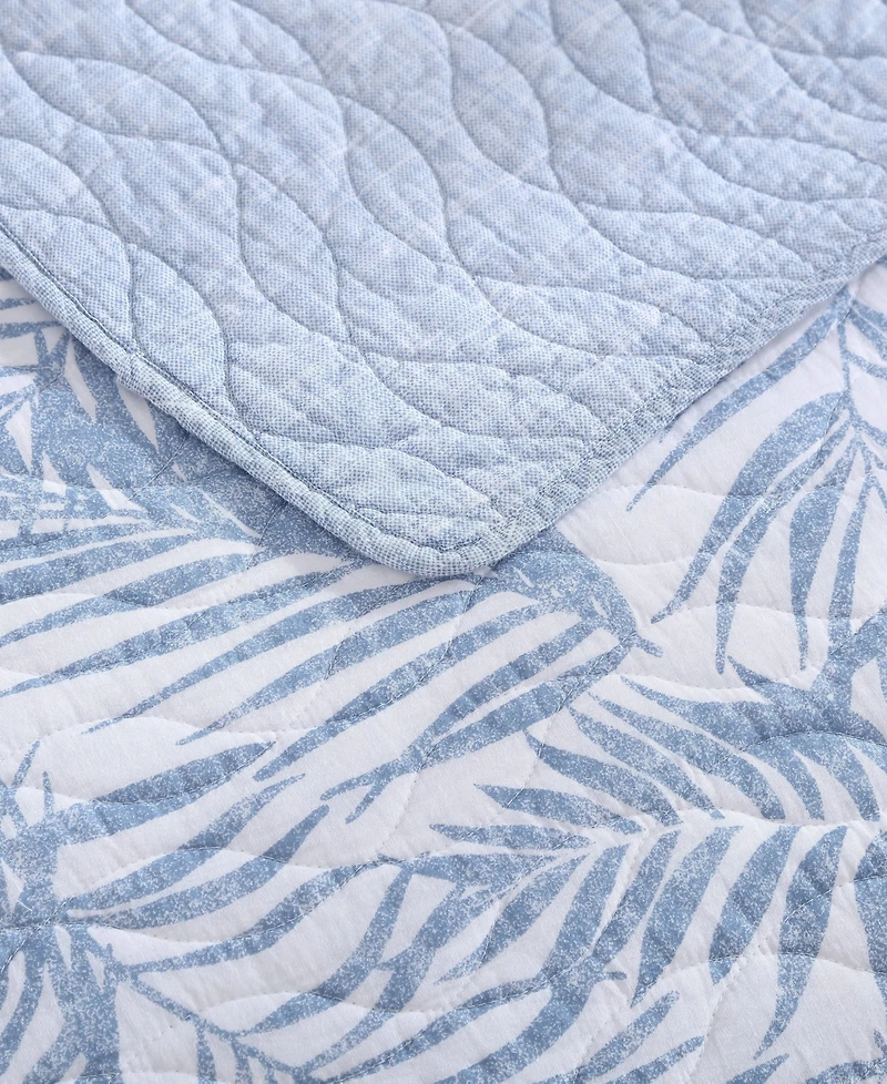 Closeout! Tommy Bahama Home Palmday Cotton Reversible 2 Piece Quilt Set, Twin