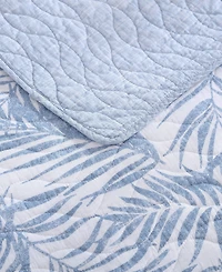 Closeout! Tommy Bahama Home Palmday Cotton Reversible 2 Piece Quilt Set, Twin