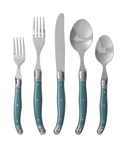 French Home Laguiole 20 Piece Stainless Steel Flatware Set, Service for 4