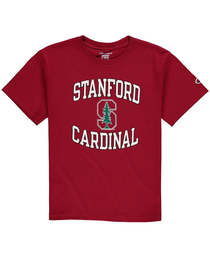 Big Boys and Girls Cardinal Stanford Circling Team Jersey T-shirt