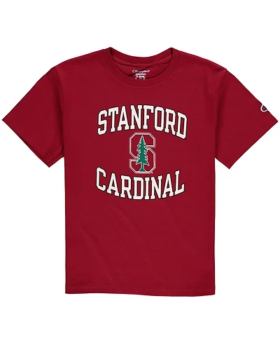 Big Boys and Girls Cardinal Stanford Circling Team Jersey T-shirt