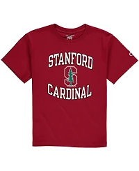 Big Boys and Girls Cardinal Stanford Circling Team Jersey T-shirt