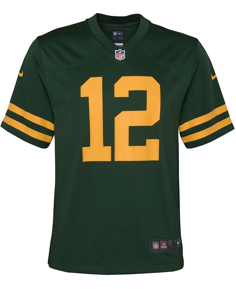 Big Boys and Girls Aaron Rodgers Bay Packers Alternate Game Player Jersey