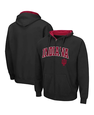 Colosseum Men's Indiana Hoosiers Arch Logo 3.0 Full-Zip Hoodie