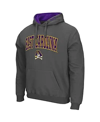 Men's Ecu Pirates Arch and Logo Pullover Hoodie