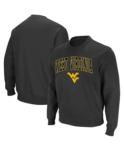 Colosseum Men's West Virginia Mountaineers Arch and Logo Crew Neck Sweatshirt