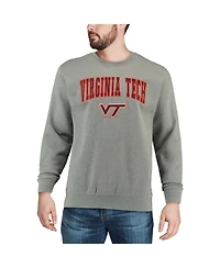 Colosseum Men's Virginia Tech Hokies Arch and Logo Crew Neck Sweatshirt