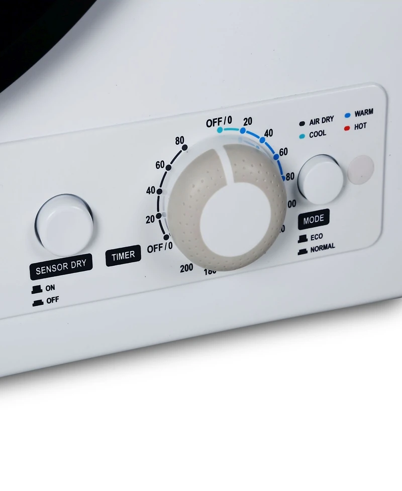 Black+Decker Compact Dryer for Standard Wall Outlet, Small, 4 Modes, Load Volume 13.2 lbs