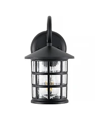 Cadiz 1-Light Cottage Rustic Scrolled Lantern Led Outdoor Lantern, Set of 2