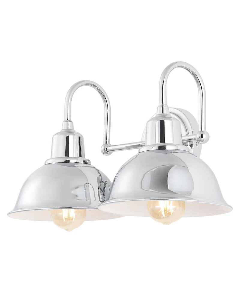 Frisco 2-Light Farmhouse Industrial Led Vanity