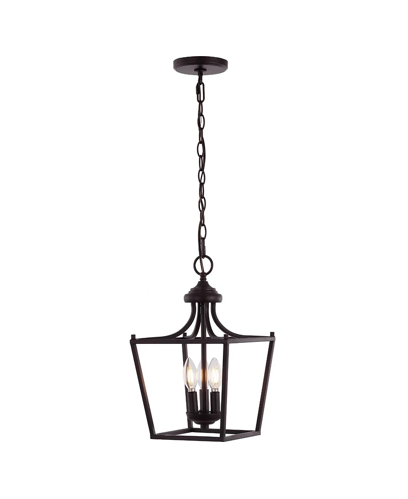 Camden 3-Light Iron Classic Midcentury Pendant Lantern